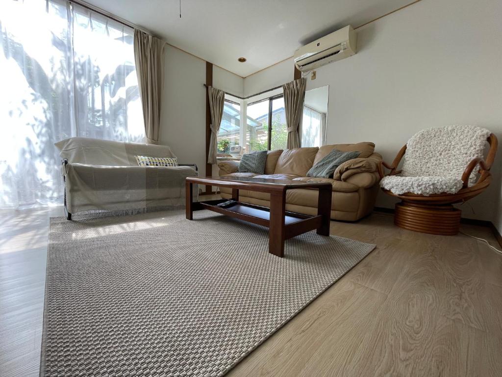 Posezení v ubytování Slowhouse ZUSHI