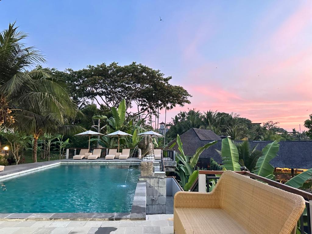 Bazén v ubytování Brata Cottage Ubud nebo v jeho okolí