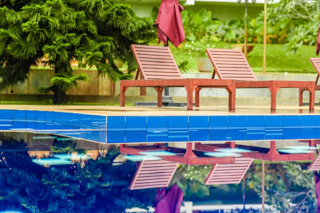 Bazén v ubytování Agbo Hotel nebo v jeho okolí