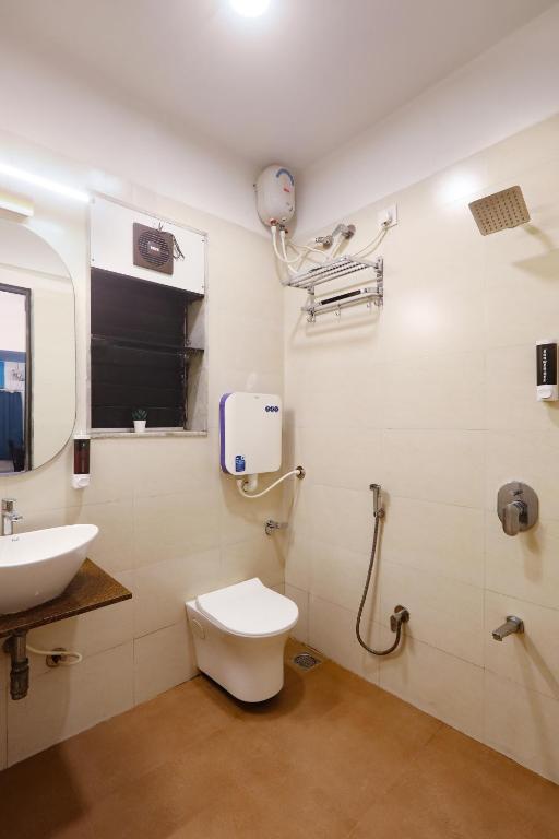 Koupelna v ubytování Hostel Mantra