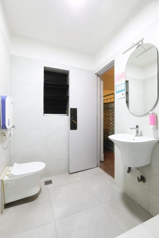 Koupelna v ubytování Hostel Mantra