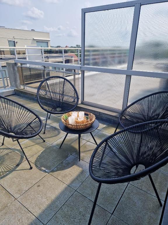 Balkón nebo terasa v ubytování Oostduinkerke View