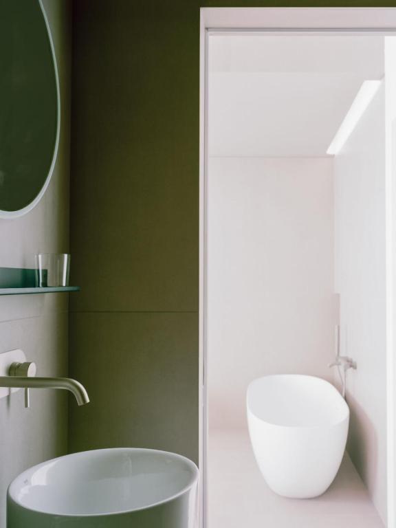 Koupelna v ubytování Santa Lucia Suites