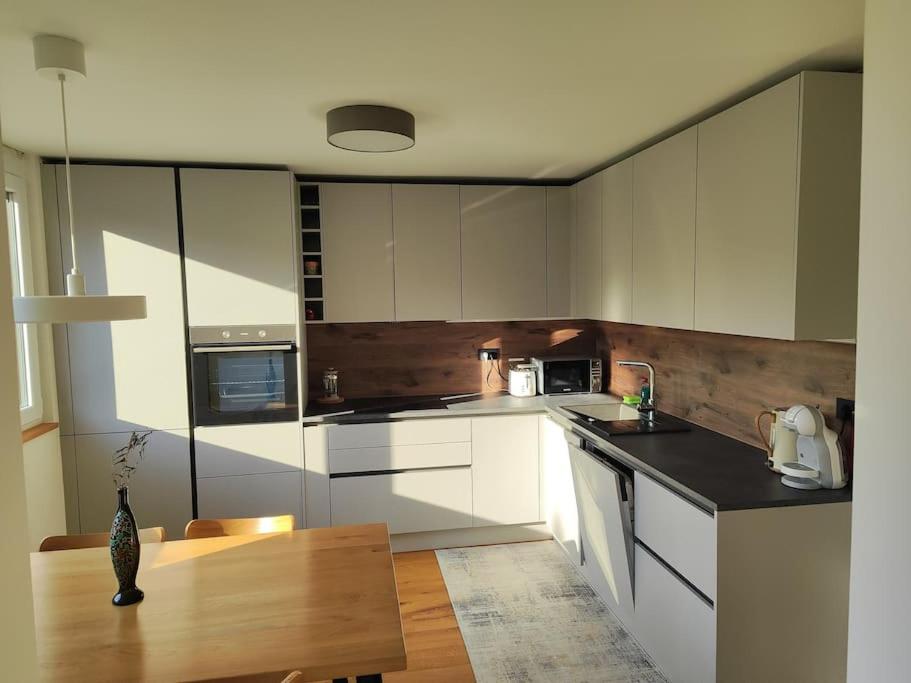 Kuchyň nebo kuchyňský kout v ubytování Modern apartment Konjice