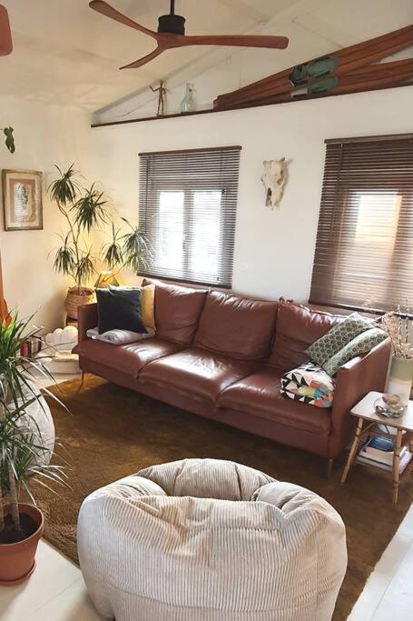 Χώρος καθιστικού στο Chalet - Beach House