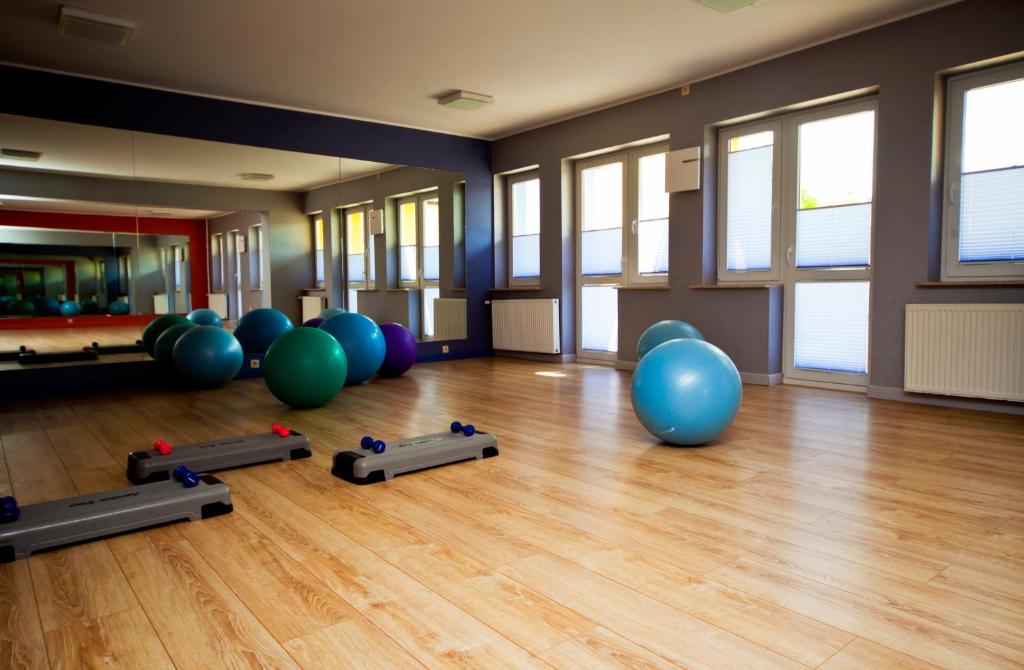 Fitness centrum a/nebo fitness zařízení v ubytování Dom Wczasowy Zew Morza - Basen, Spa, Wyżywienie w Cenie