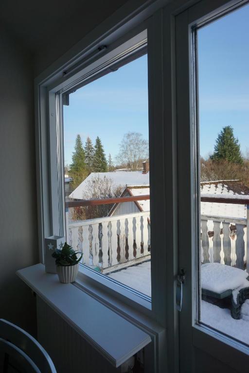 Balkón nebo terasa v ubytování Friluftens våning