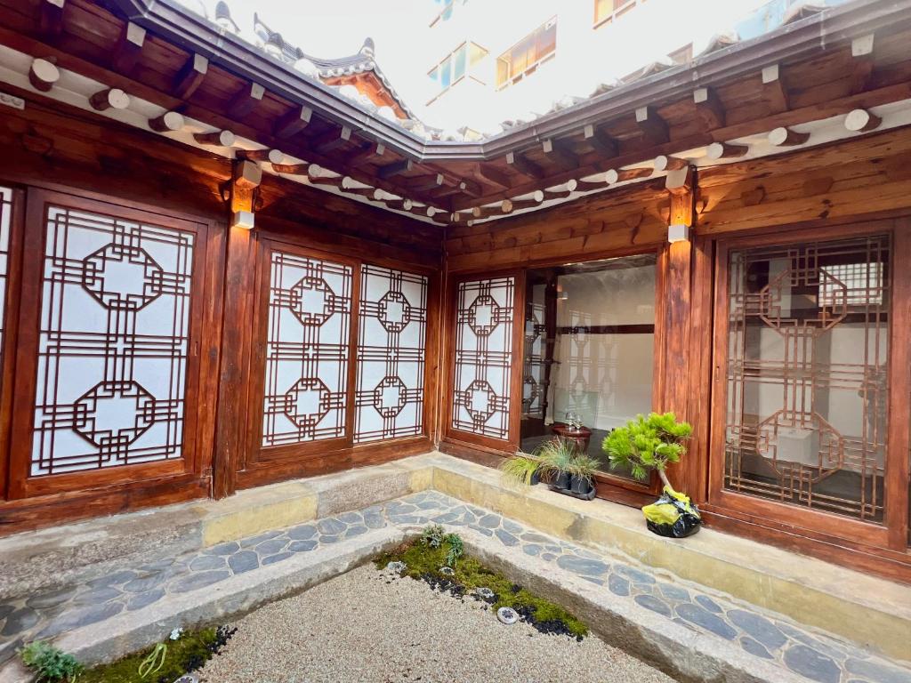 Traditional Korean House Courtyard