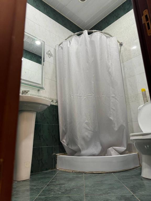 Koupelna v ubytování Hajime hotel-hostel
