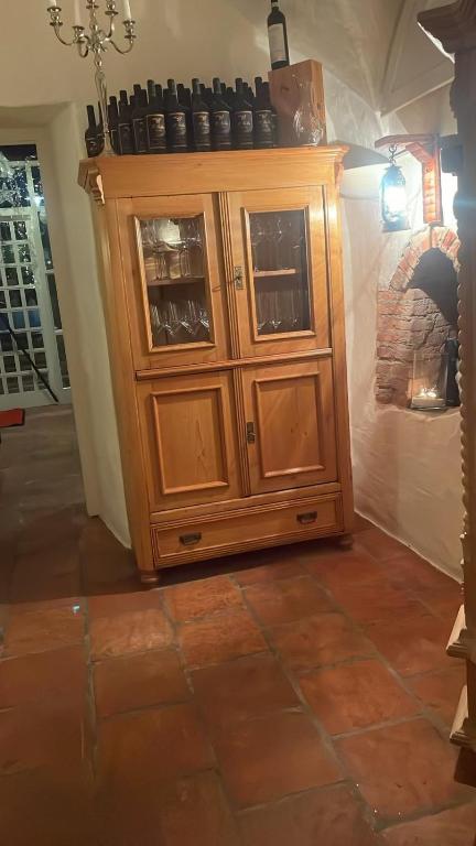 Kuchyň nebo kuchyňský kout v ubytování Hotel Restaurant Altes Badhaus