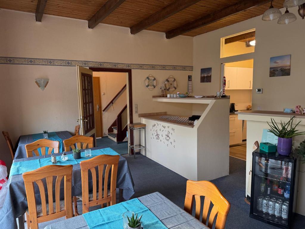 Kuchyň nebo kuchyňský kout v ubytování Hotel Mühleneck