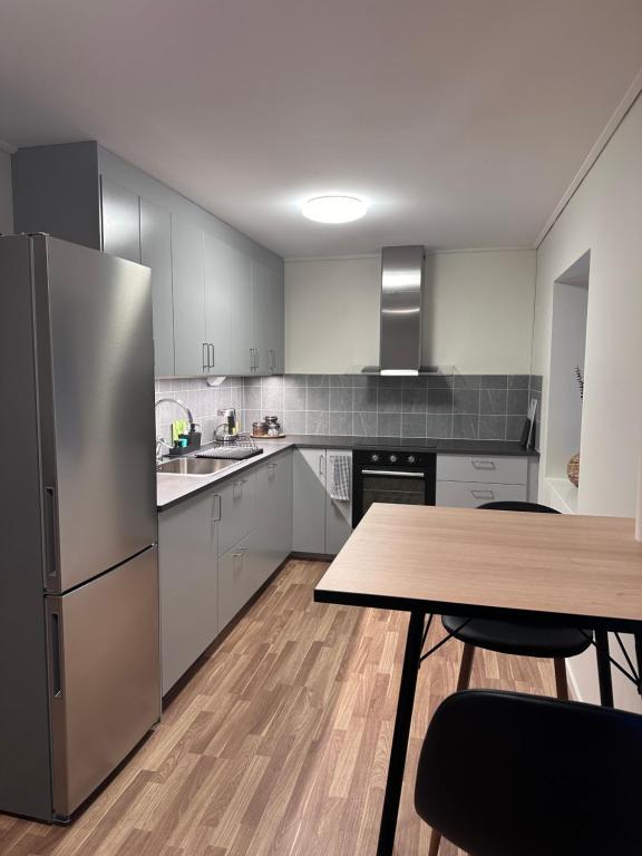 Kuchyň nebo kuchyňský kout v ubytování Hotell Silverborgen
