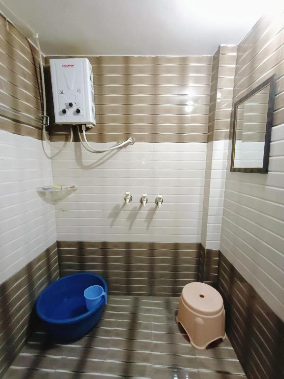 Koupelna v ubytování Sudama Dham Homestay
