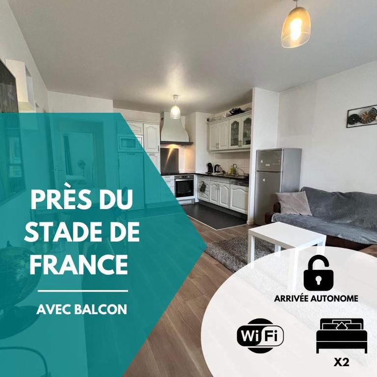 Photo de la galerie de l'établissement Moderne près du Stade de France avec balcon, à Saint-Denis