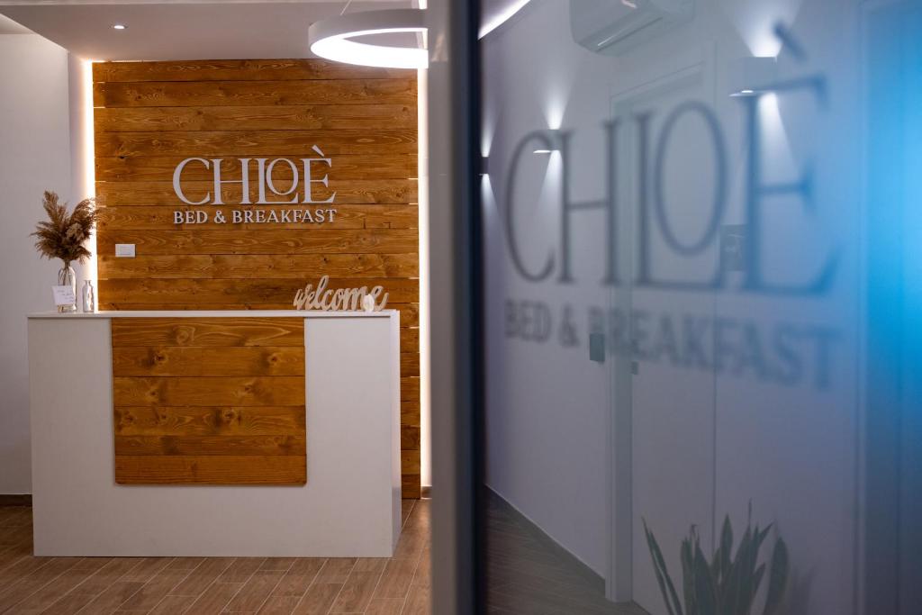 Certifikát, hodnocení, plakát nebo jiný dokument vystavený v ubytování Chloè B&B