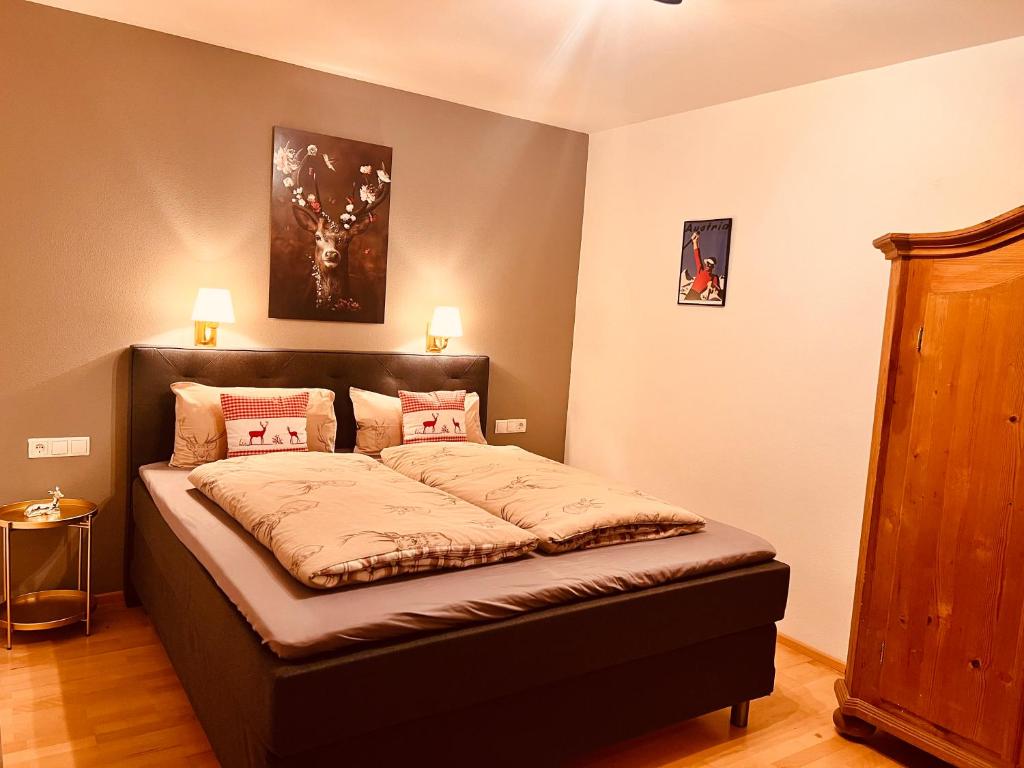 Postel nebo postele na pokoji v ubytování Sonnalm Panoramablick