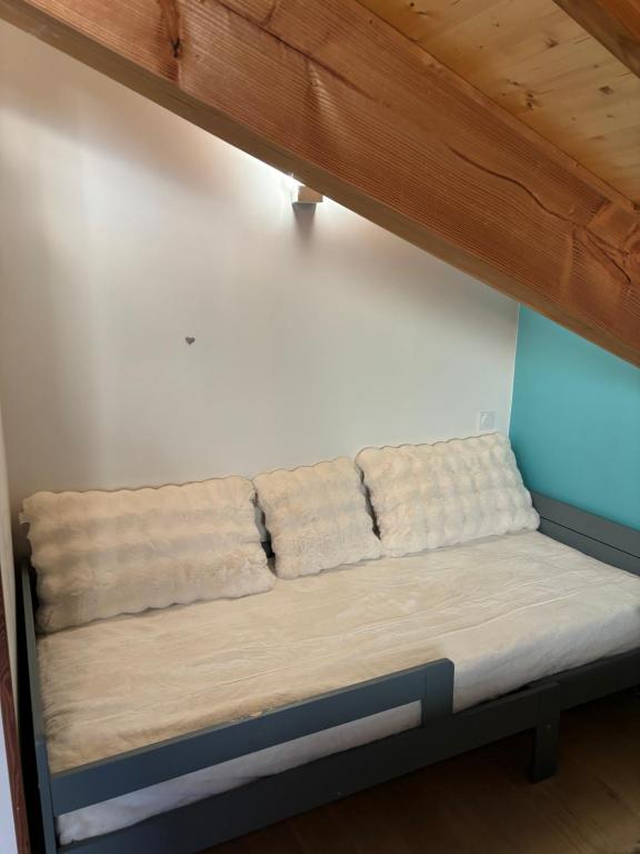 Postel nebo postele na pokoji v ubytování Chalet le Lotus Blanc