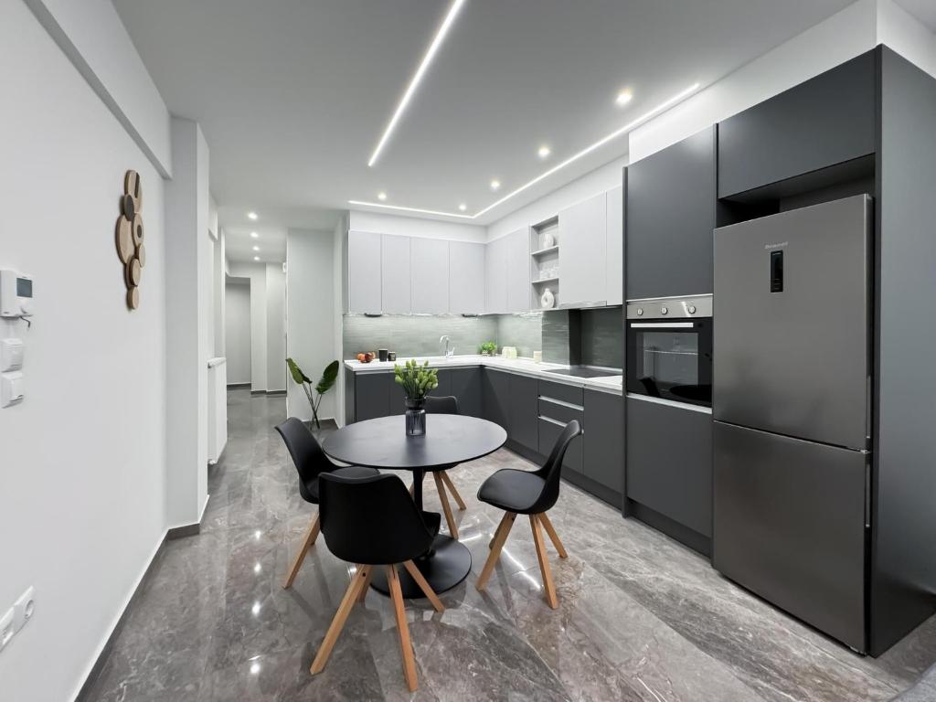 Kuchyň nebo kuchyňský kout v ubytování Luxurious Residence Thessaloniki