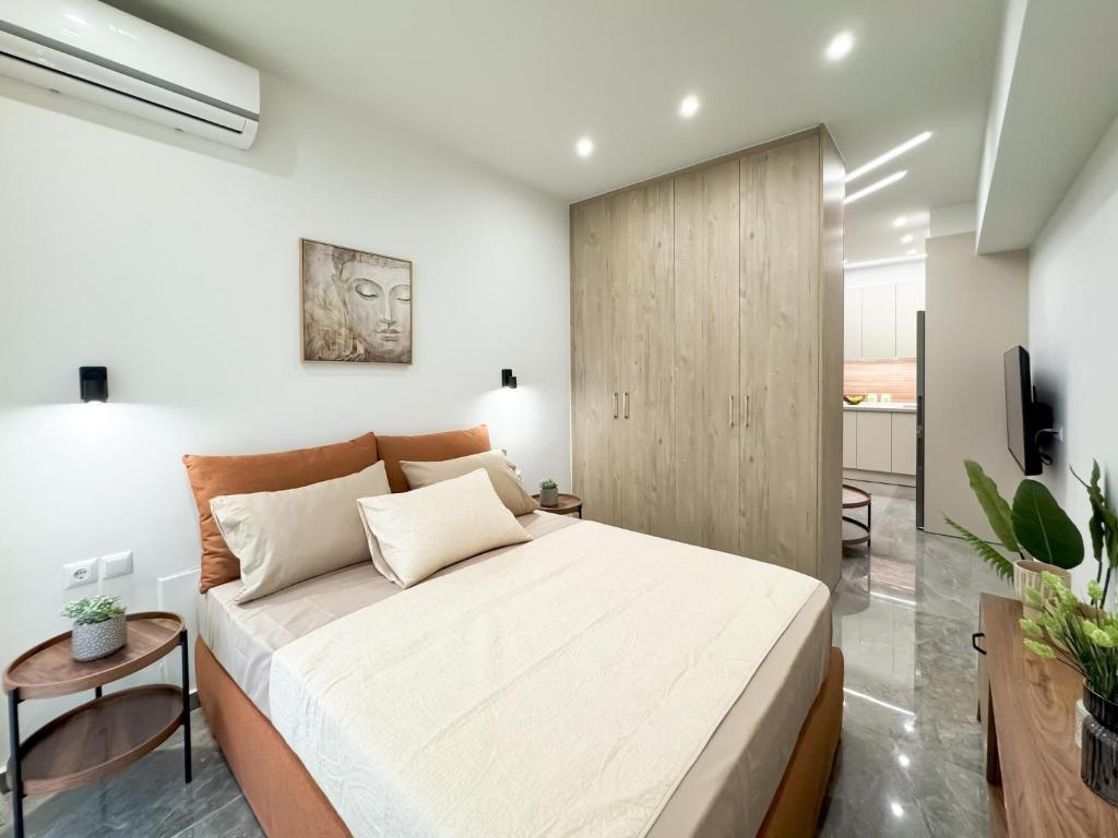 Postel nebo postele na pokoji v ubytování Luxurious Residence Thessaloniki