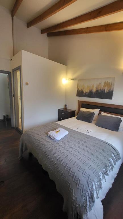Letto o letti in una camera di Hostal Uruz