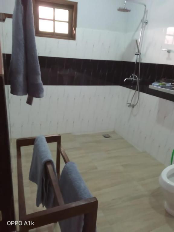 Koupelna v ubytování Amazon Cabanas