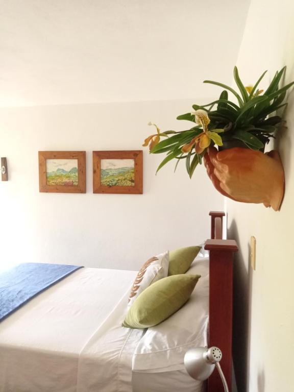 Postel nebo postele na pokoji v ubytování Alojamiento Rural Jardín Consentido