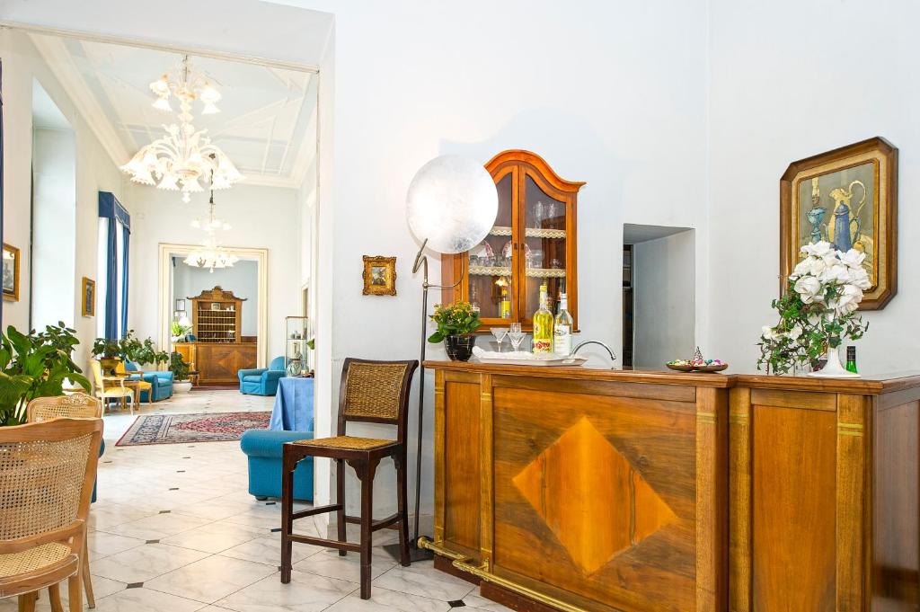 Posezení v ubytování Grande Albergo Quattro Stagioni