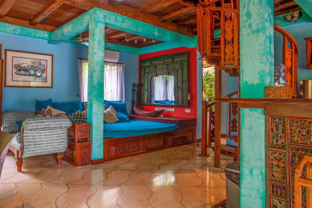 Postel nebo postele na pokoji v ubytování Bingin Ocean View Villas