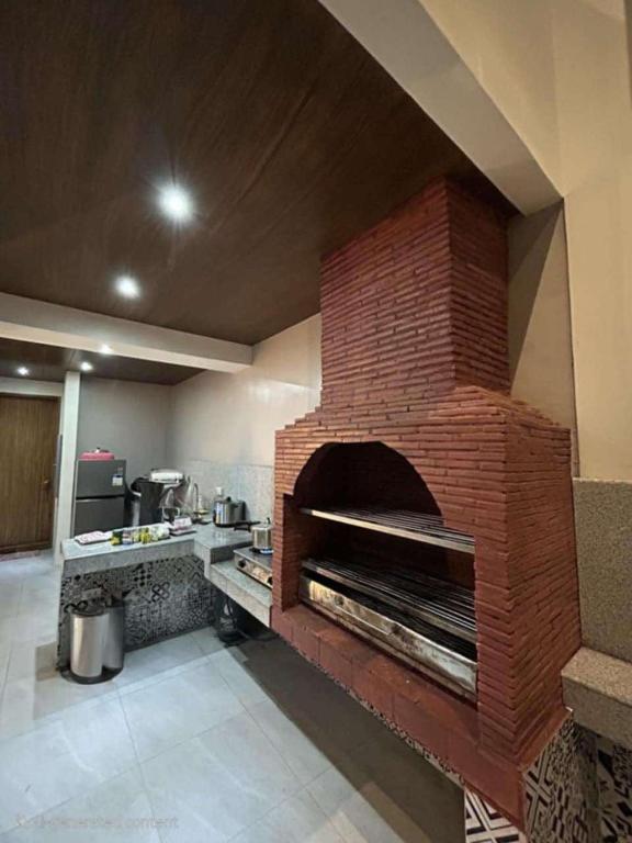 Kuchyň nebo kuchyňský kout v ubytování Oncheon hotspring private villa