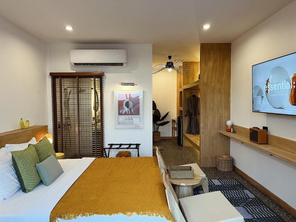 TV a/nebo společenská místnost v ubytování Rimtalay Resort Koh Larn
