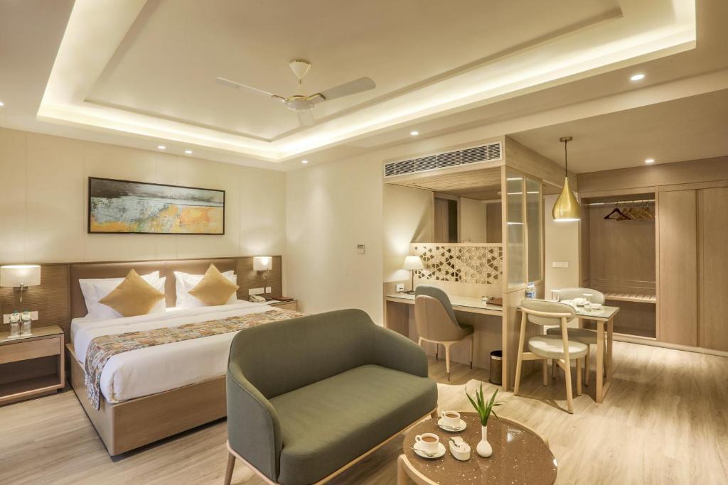 Postel nebo postele na pokoji v ubytování Resort De Coracao - Calangute , Goa