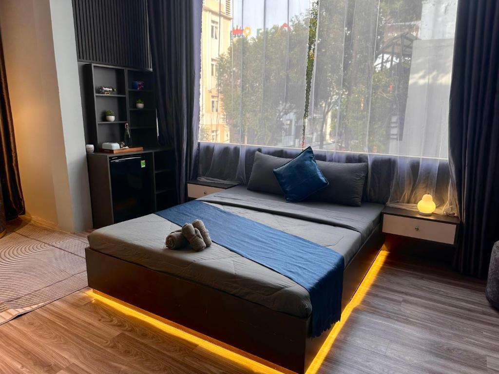 Postel nebo postele na pokoji v ubytování Spring Home