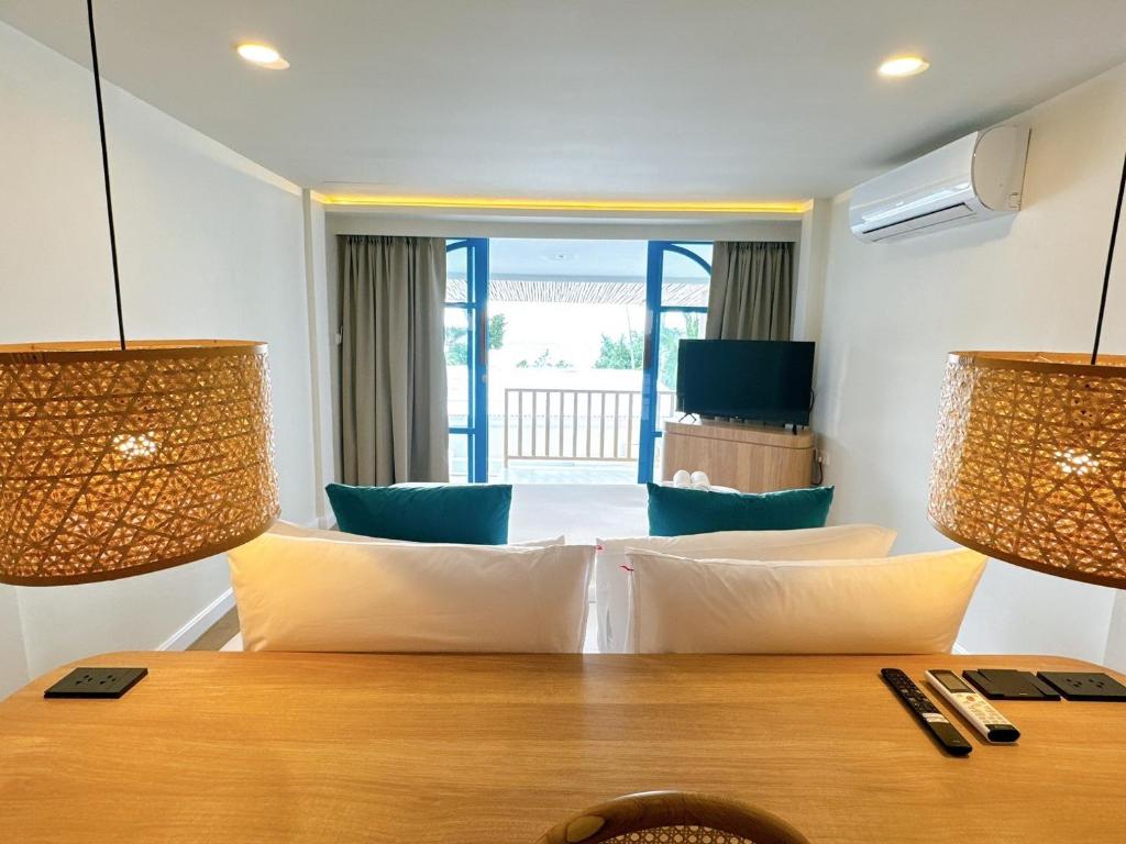 Posezení v ubytování Kerala Coco Resort
