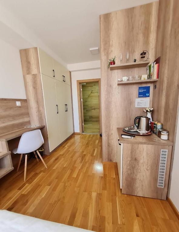 Kuchyň nebo kuchyňský kout v ubytování Bojana Apartment Penthouse