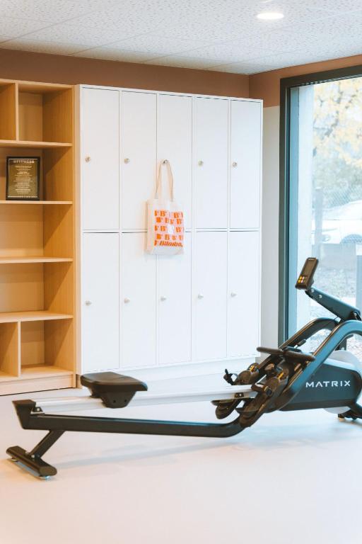 Fitness centrum a/nebo fitness zařízení v ubytování Bikube Lyon