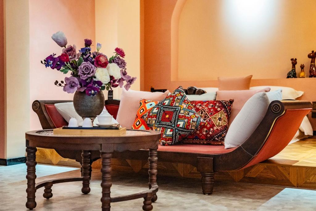 Posezení v ubytování Chaozhou Fanhuali B&B
