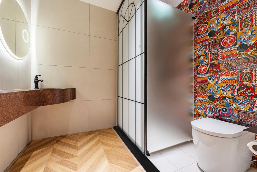 Koupelna v ubytování Chaozhou Fanhuali B&B