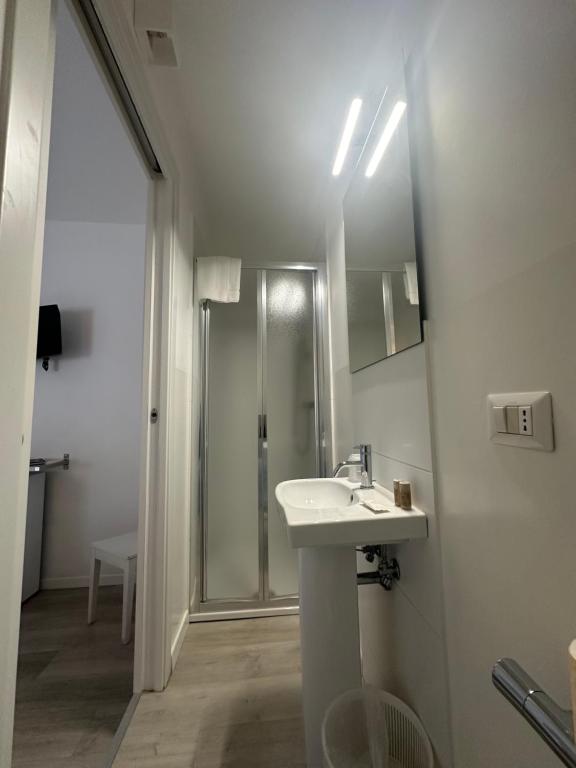 Koupelna v ubytování Albergo del Pozzo