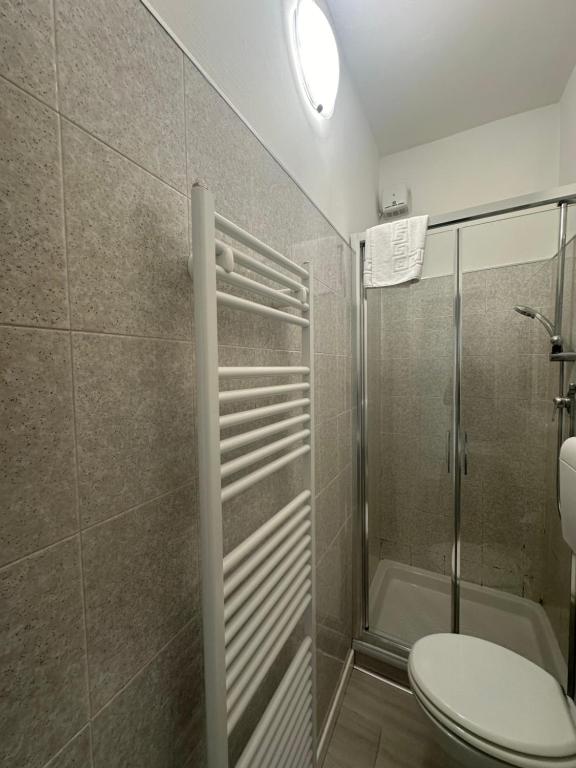 Koupelna v ubytování Albergo del Pozzo