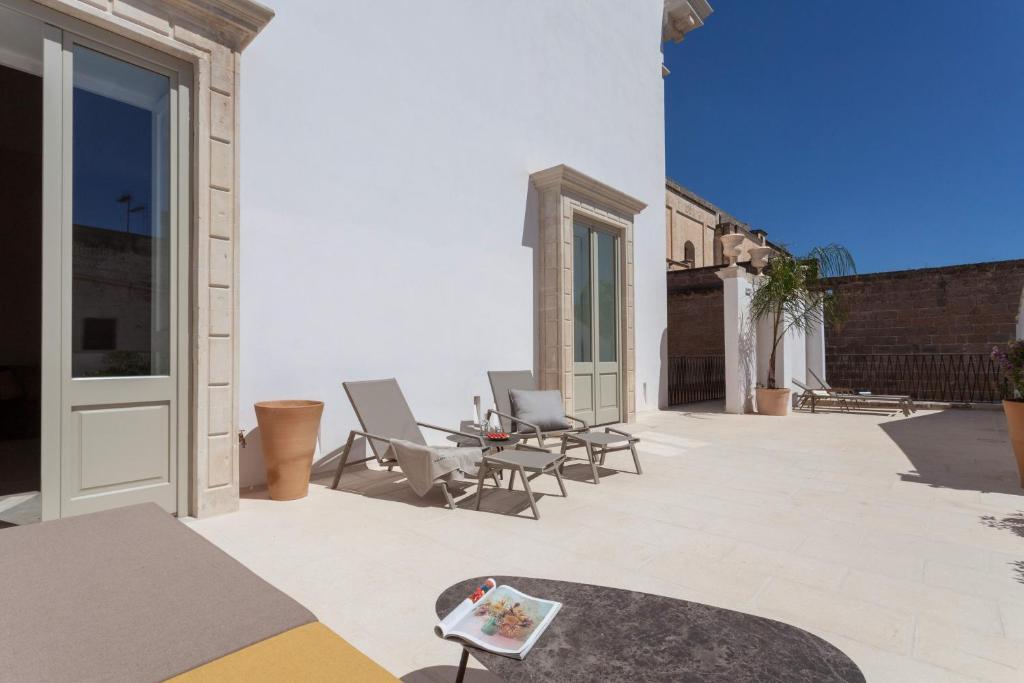 Patio nebo venkovní prostory v ubytování Palazzo Tafuri Boutique Hotel