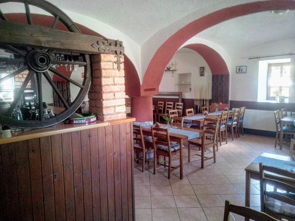 Posezení v ubytování Penzion Na Majlantě