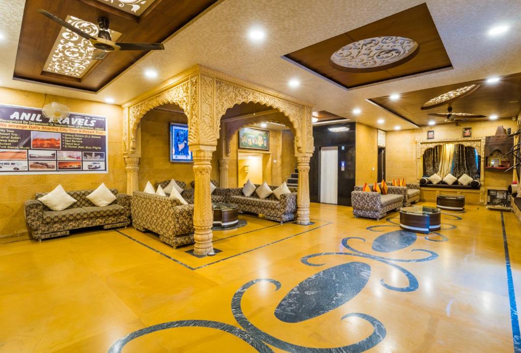 Posezení v ubytování Hotel Prince-Near Jaisalmer Fort