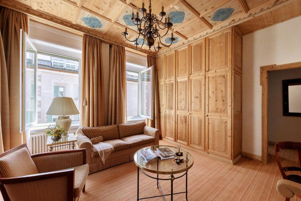 Posezení v ubytování Grand Hotel Kronenhof