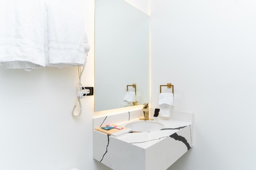 Koupelna v ubytování Hotel Boutique Las Mesetas