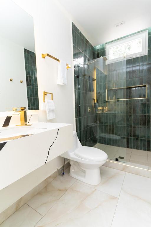 Koupelna v ubytování Hotel Boutique Las Mesetas