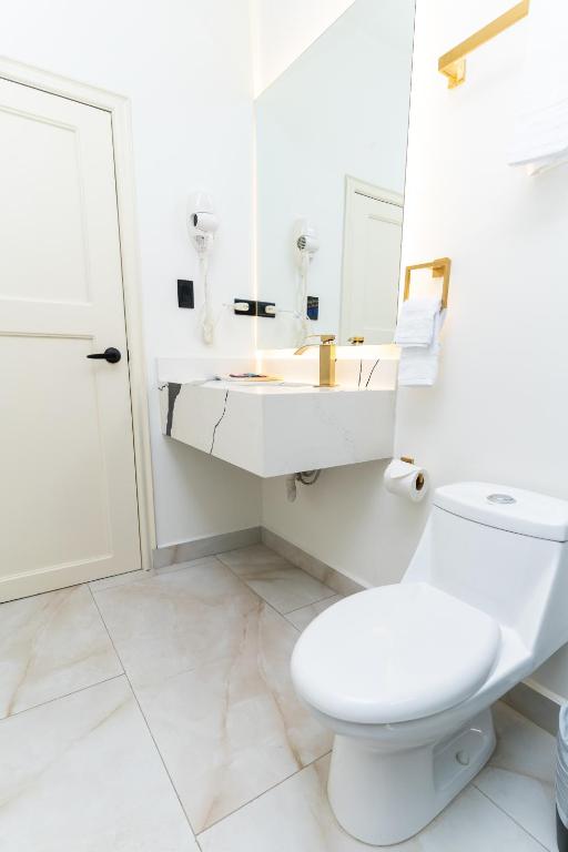 Koupelna v ubytování Hotel Boutique Las Mesetas