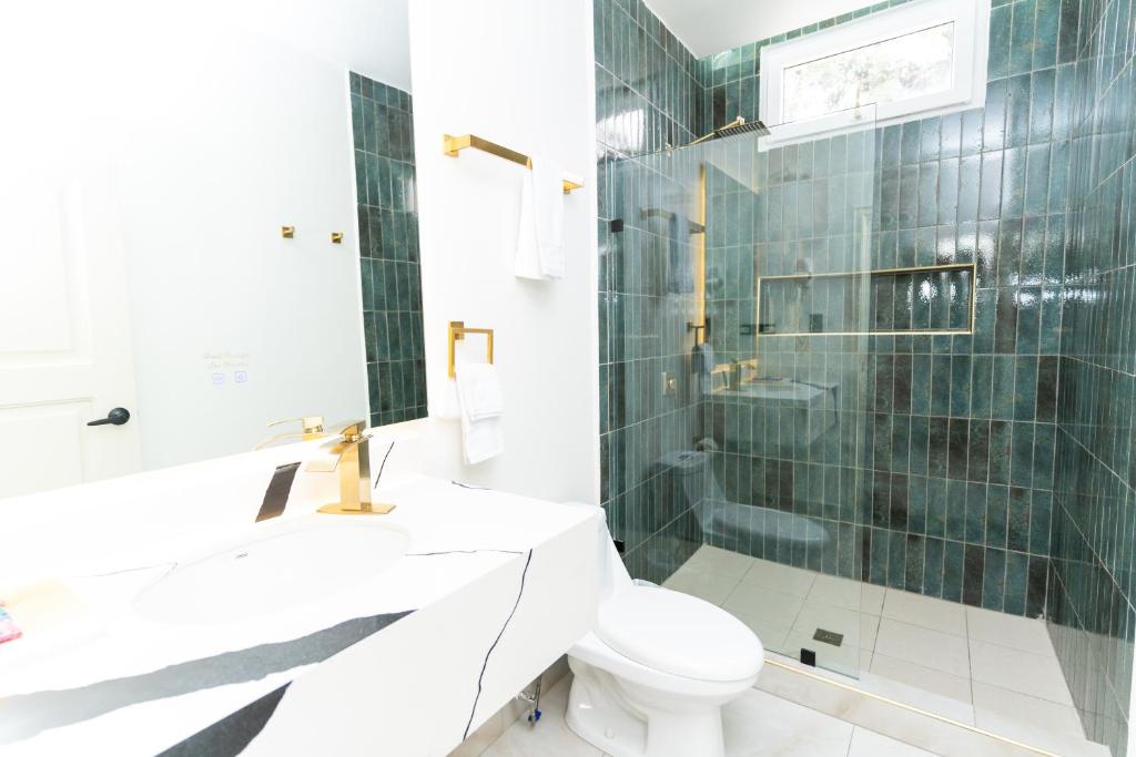 Koupelna v ubytování Hotel Boutique Las Mesetas