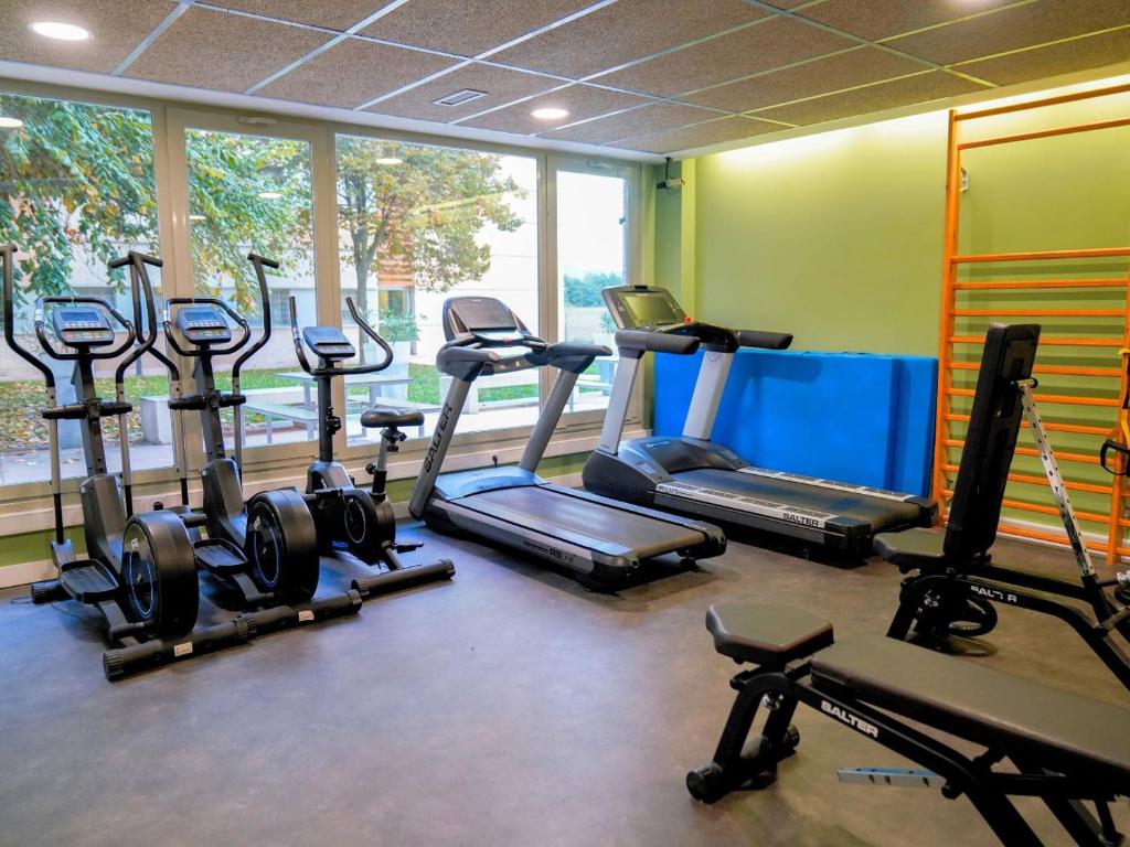 Fitness centrum a/nebo fitness zařízení v ubytování Residencia Universitaria Resa Los Abedules