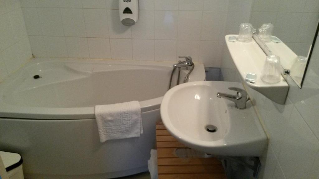 Koupelna v ubytování Hotel De l'Univers