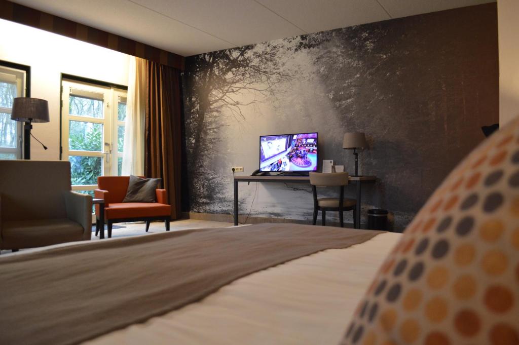 TV a/nebo společenská místnost v ubytování Parkhotel Tjaarda